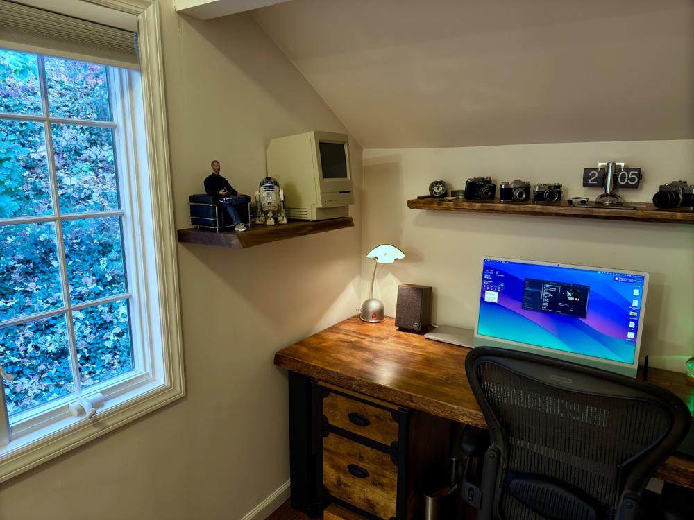 Live Edge Walnut Floating Shelf - Customer Photo From William Costello