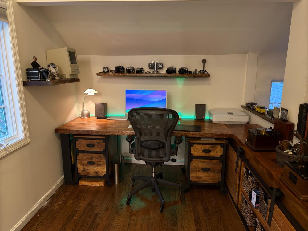 Live Edge Walnut Floating Shelf - Customer Photo From William Costello