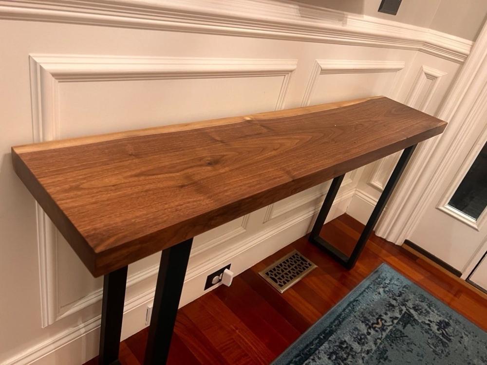 Solid Walnut Console Table - Customer Photo From Jonathan Sayegh