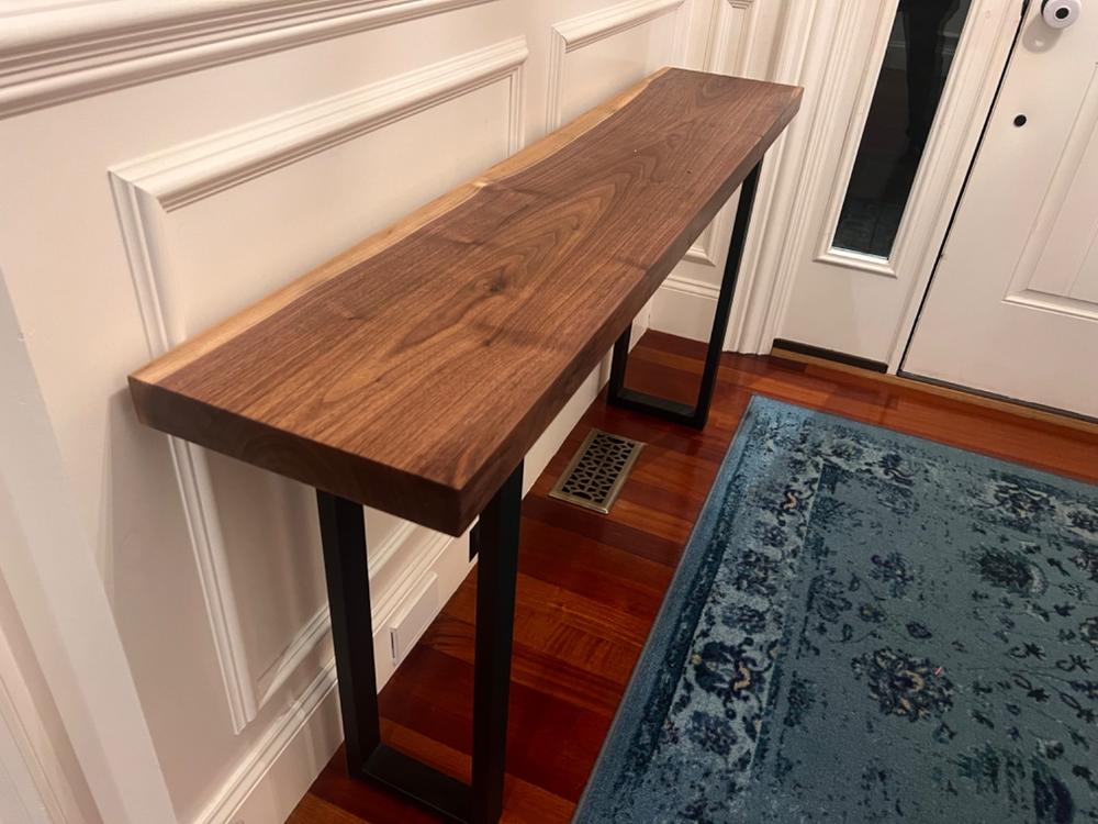 Solid Walnut Console Table - Customer Photo From Jonathan Sayegh