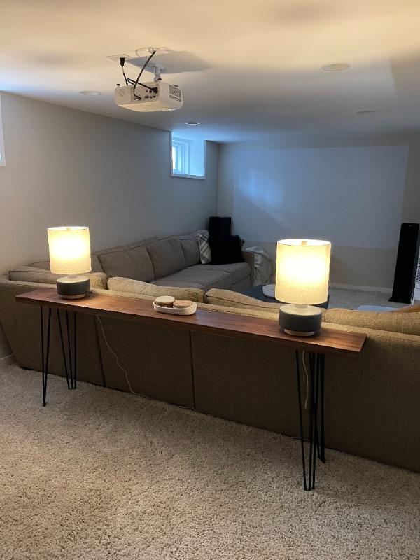 Solid Walnut Console Table - Customer Photo From Tara Lund