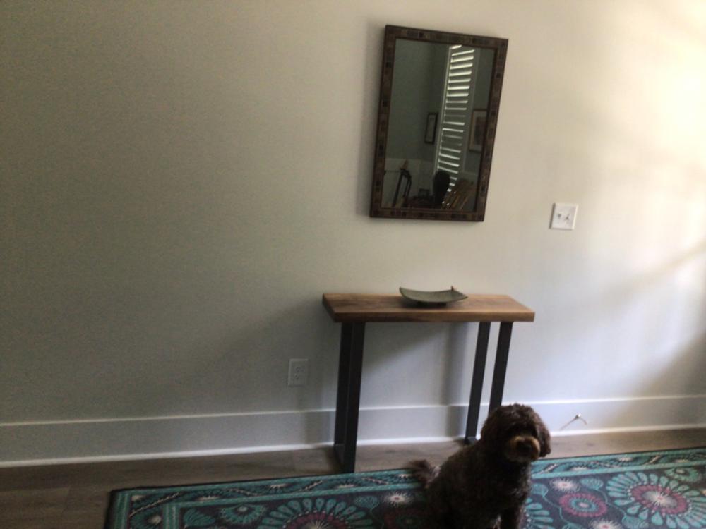 Solid Walnut Console Table - Customer Photo From caryl cid