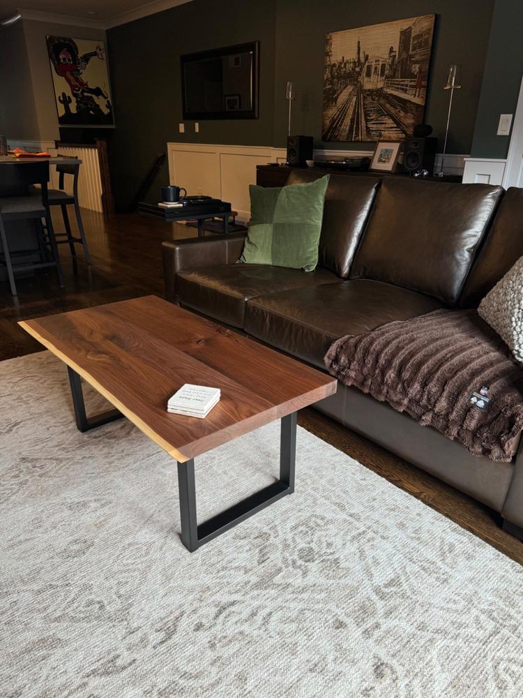 Live Edge Solid Walnut Coffee Table - Customer Photo From Marti Overton