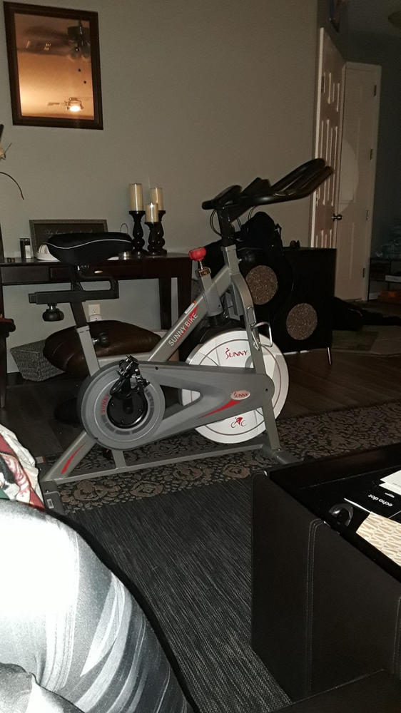 sunny health and fitness synergy magnetic indoor cycling bike