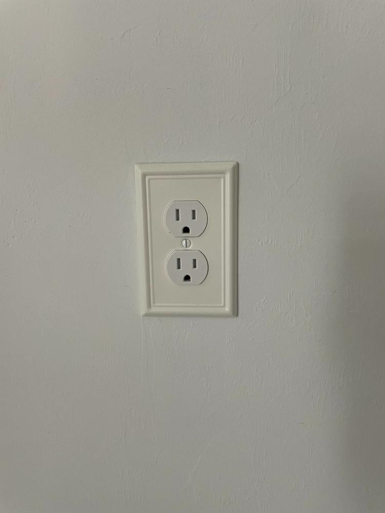 Chelsea White Steel - 1 Rocker Wallplate - Customer Photo From William Woy