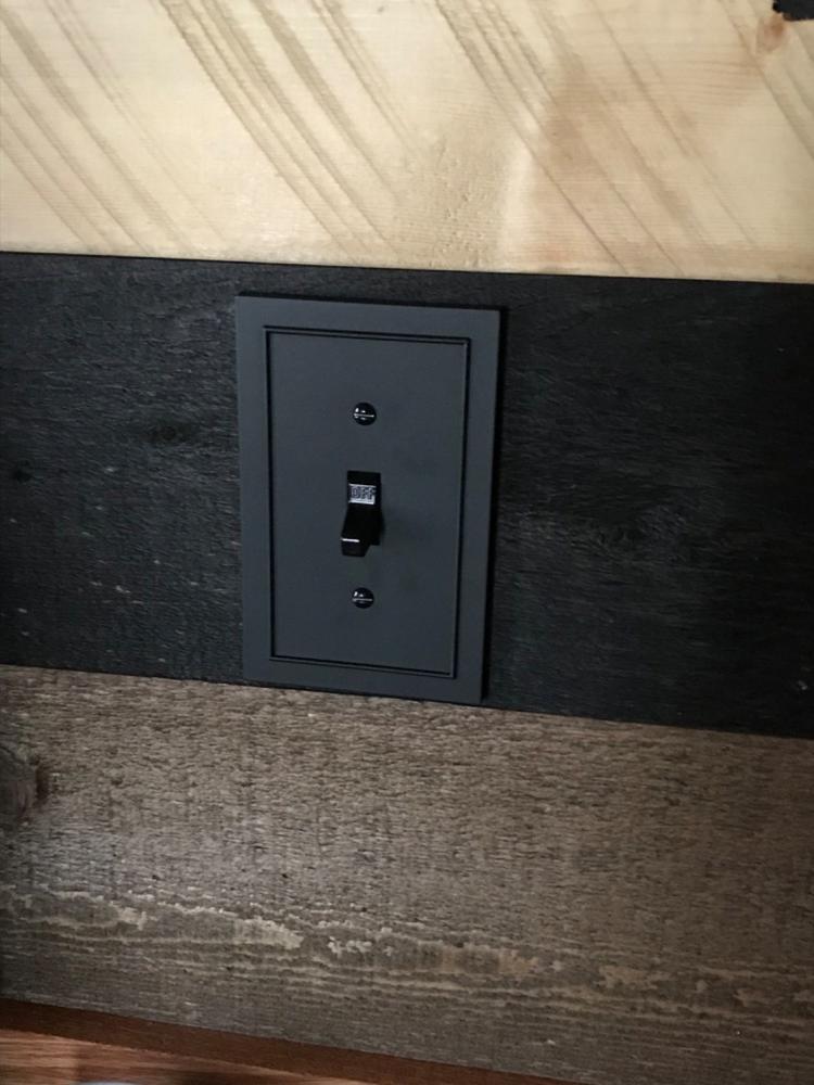 Bethany Matte Black Cast - 1 Toggle Wallplate - Customer Photo From Dawn Elder