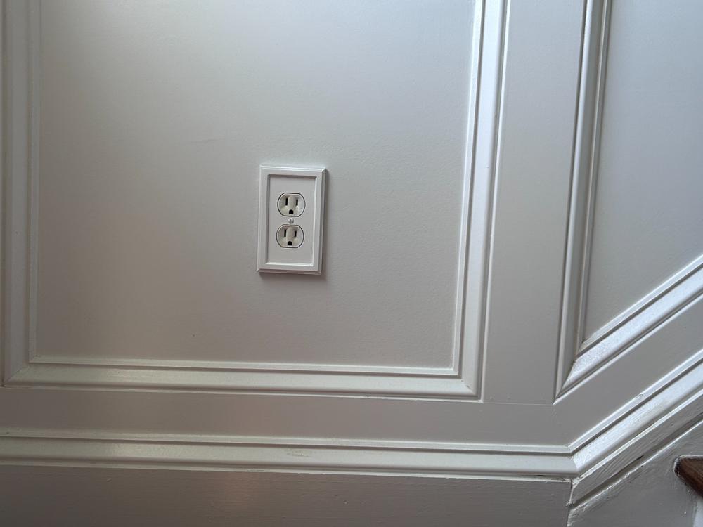 Elly White Wood - 2 Toggle Wallplate - Customer Photo From Frank G.