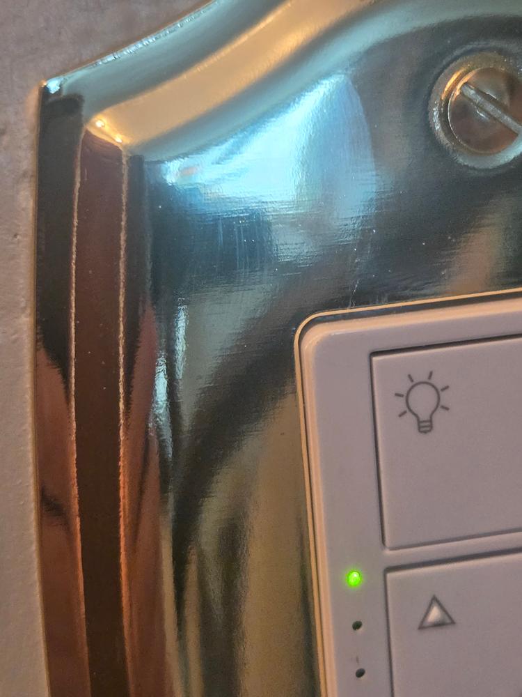 Sonoma Polished Brass Steel - 1 Rocker Wallplate - Customer Photo From MJH