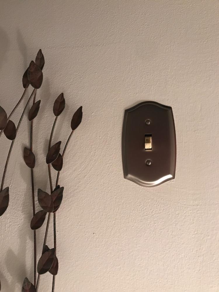 Sonoma Brushed Nickel Steel - 3 Toggle Wallplate - Customer Photo From Marcy C.