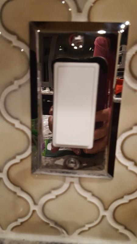 Century Polished Chrome Steel - 1 Duplex Wallplate - Customer Photo From Mary L.