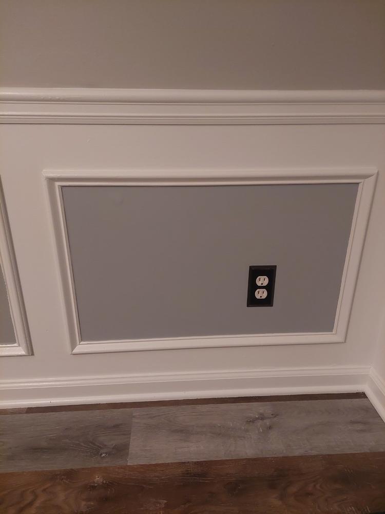 Century Aged Bronze Steel - 1 Blank Wallplate - Customer Photo From Benjamin L.