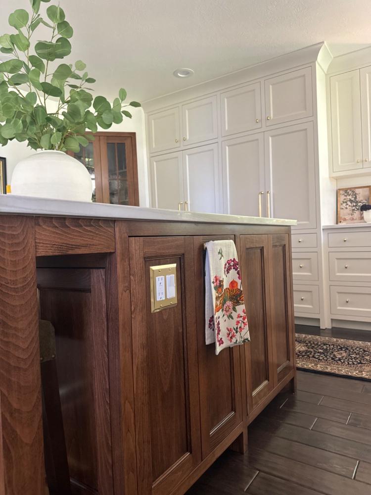 Century Polished Brass Steel - 1 Rocker Wallplate - Customer Photo From Marc C.