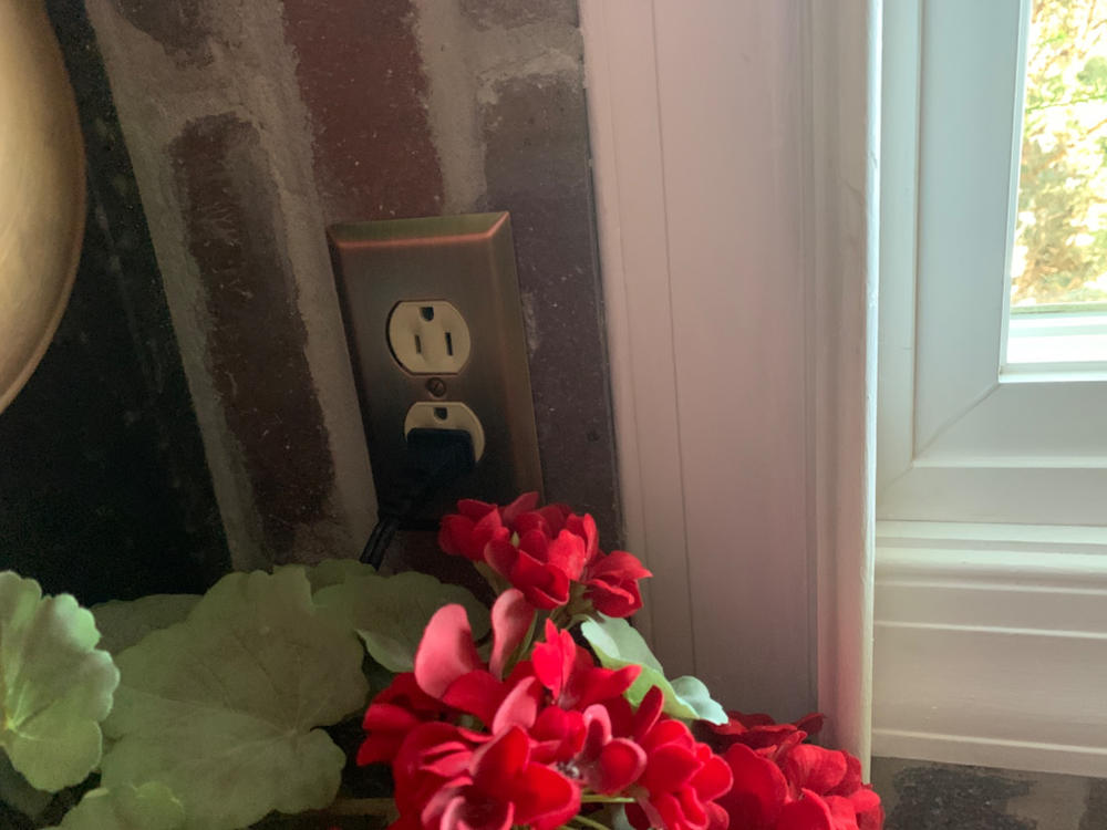 Century Brushed Copper Steel - 1 Toggle Wallplate - Customer Photo From Margaret D.