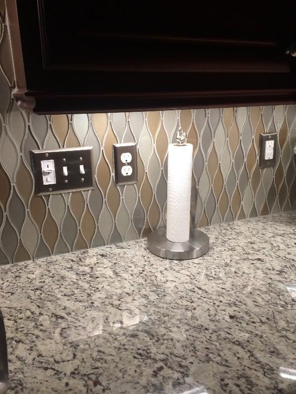 Century Brushed Nickel Steel - 3 Toggle Wallplate - Customer Photo From Joanne T.
