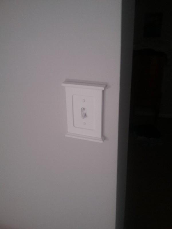 Mantel White Wood - 1 Phone Jack Wallplate - Customer Photo From Edwin M.