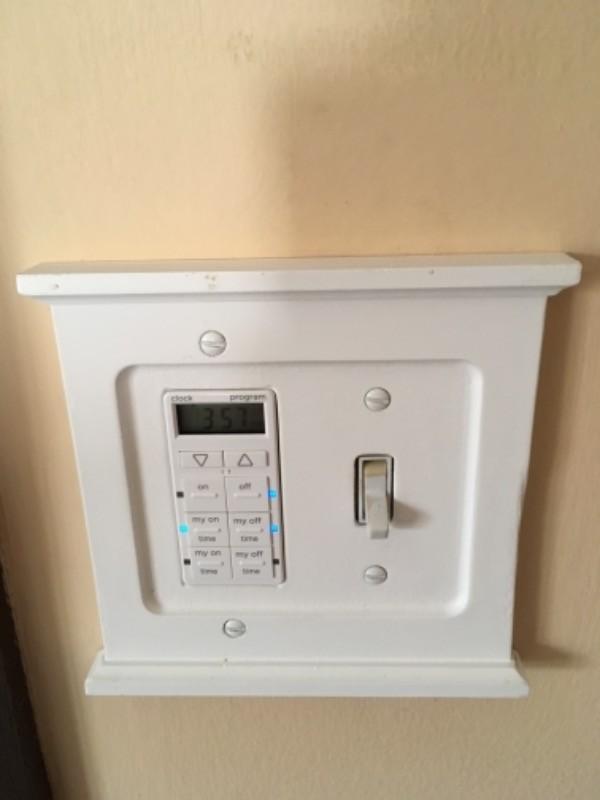 Mantel White Wood - 1 Toggle / 1 Rocker Wallplate - Customer Photo From Arlene B.