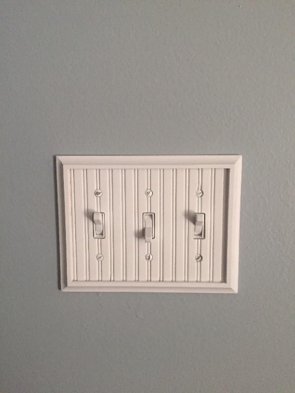Cottage White Wood - 3 Toggle Wallplate - Customer Photo From mike b.