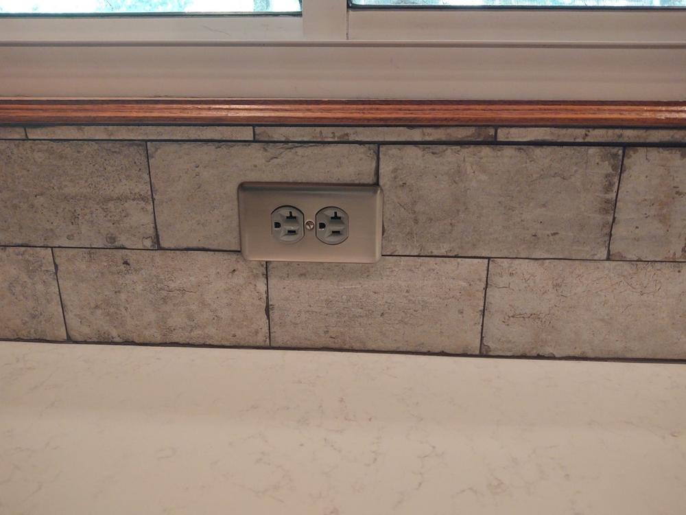 Devon Brushed Nickel Steel - 1 Duplex Wallplate - Customer Photo From Shelia Robinson