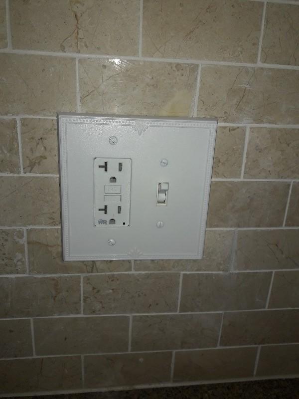 Richmond White Oversized Plastic - 1 Duplex Wallplate - Customer Photo From Trina G.