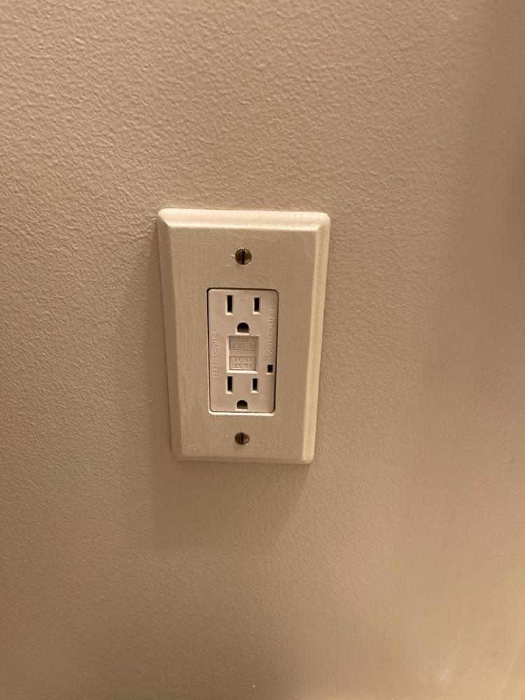 Contemporary Unfinished Ash Wood - 1 Rocker Wallplate - Customer Photo From Rich Volkerding