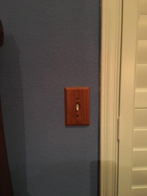 Carson Light Oak Wood  - 3 Toggle Wallplate - Customer Photo From Armilda Y.