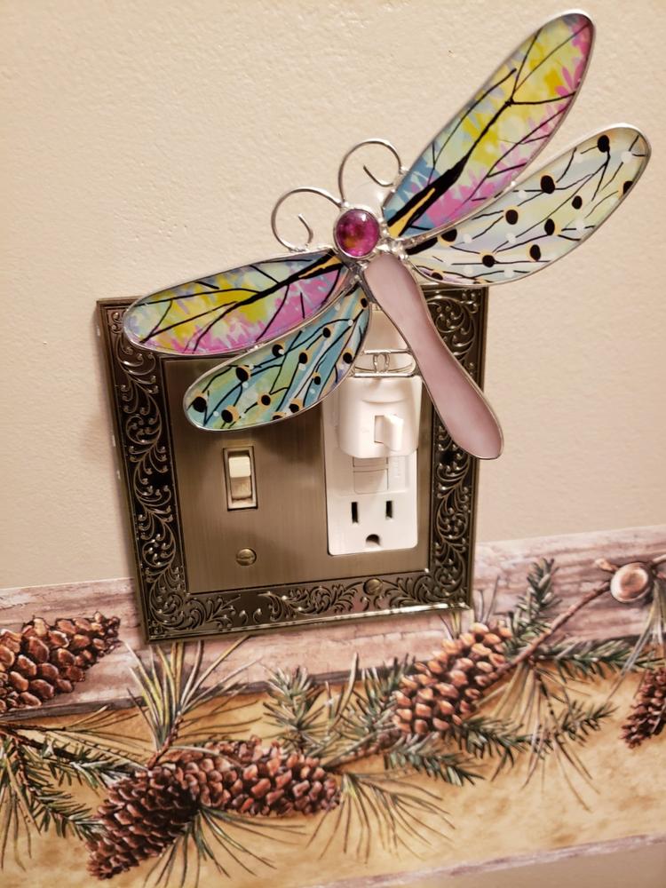 English Garden Brushed Brass Cast - 1 Toggle / 1 Rocker Wallplate - Customer Photo From Pamela Bruce