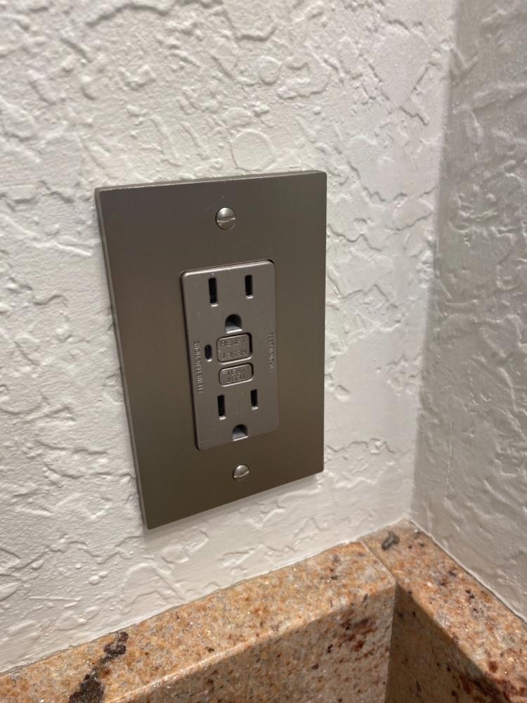 Elan Brushed Nickel Cast - 2 Rocker Wallplate - Customer Photo From Jodi Meyers