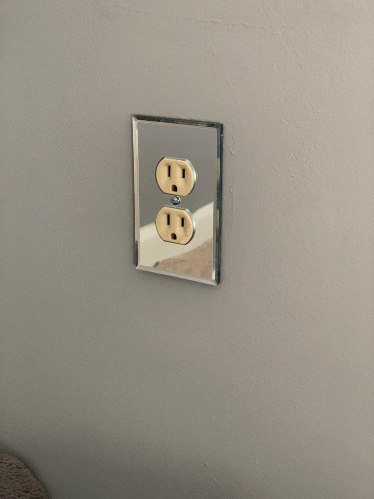 Mirror Acrylic - 1 Duplex Wallplate - Customer Photo From Nichole Devolites