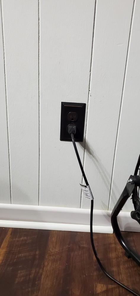 Steps Aged Bronze Cast - 1 Duplex Wallplate - Customer Photo From Dan Eppes