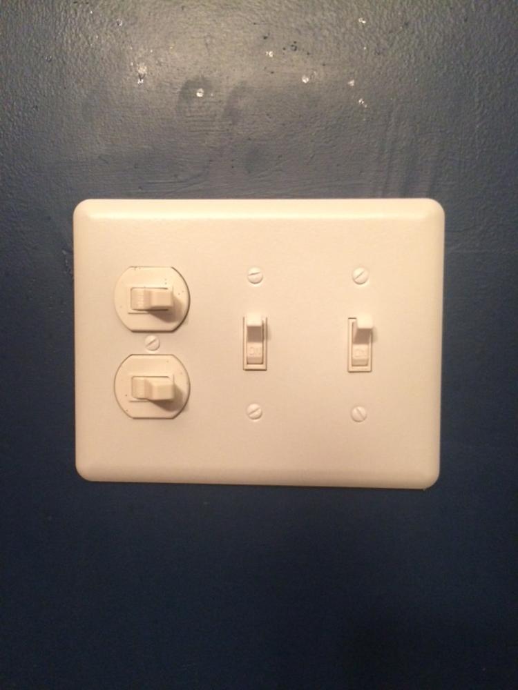 Devon White Steel - 2 Duplex Wallplate - Customer Photo From Wendy P.