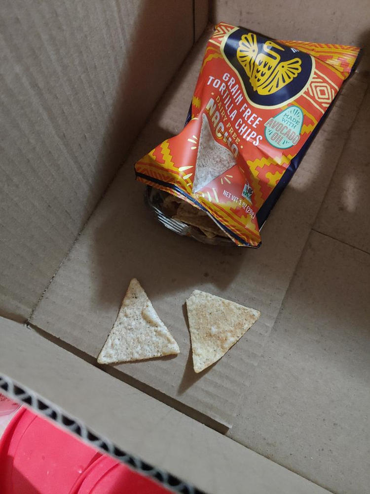 Nacho Grain Free Tortilla Chips 1 oz - 24 bags - Customer Photo From Lisa Haggard