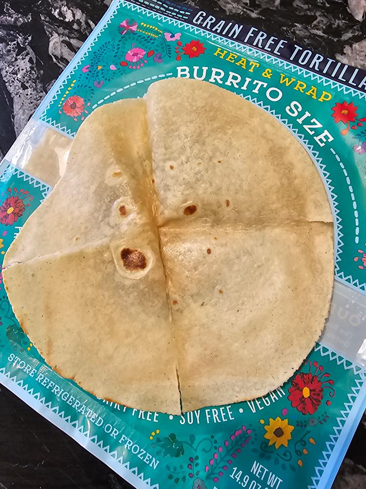 Grain Free Burrito Size Tortillas - 6 packs - Customer Photo From Armando Wooten-Rohana 