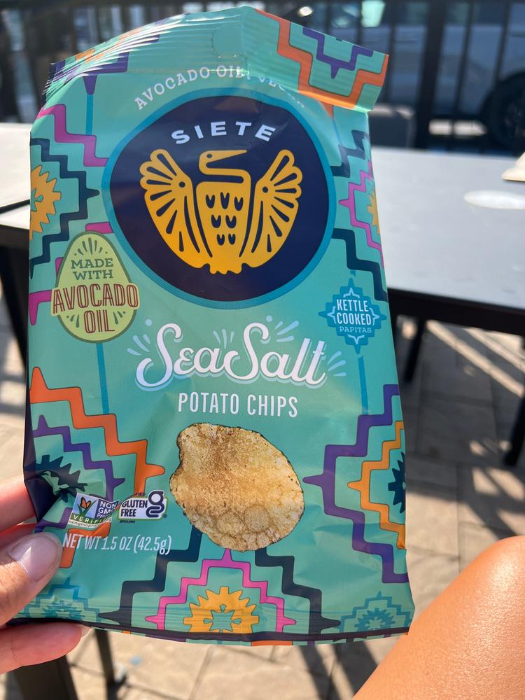 Sea Salt Kettle Cooked Potato Chips 1.5 oz - 24 bags - Customer Photo From Andi