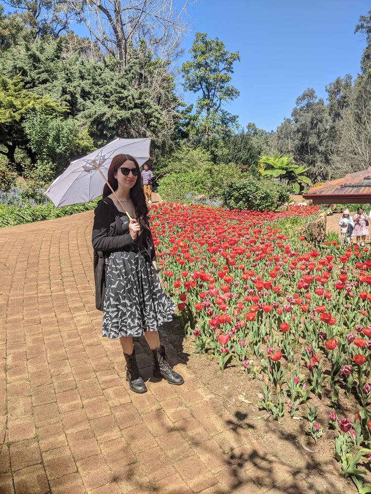 UPF50+ Elegant UV Sun Parasol. White on White. - Customer Photo From Nicole