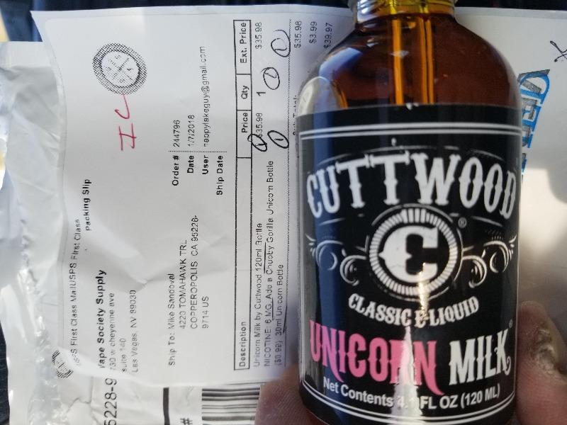 Unicorn Milk By Cuttwood 120ml - 6 MG - Customer Photo From Mike S.