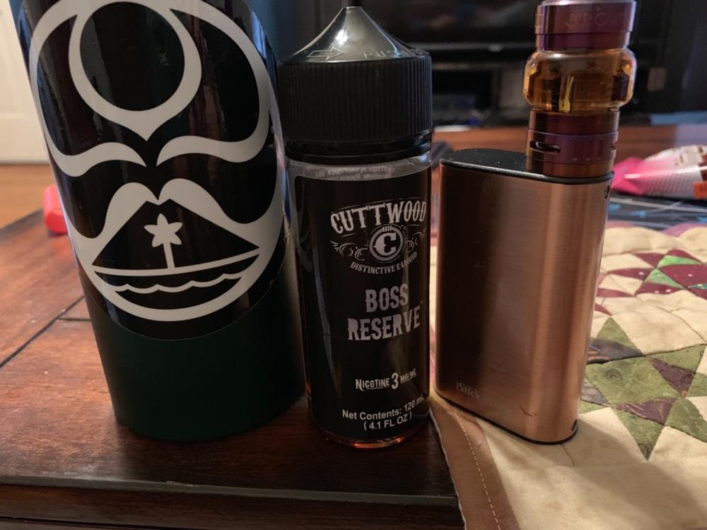 Boss Reserve Ejuice By Cuttwood 120ml - 3 MG - Customer Photo From Ruby R.