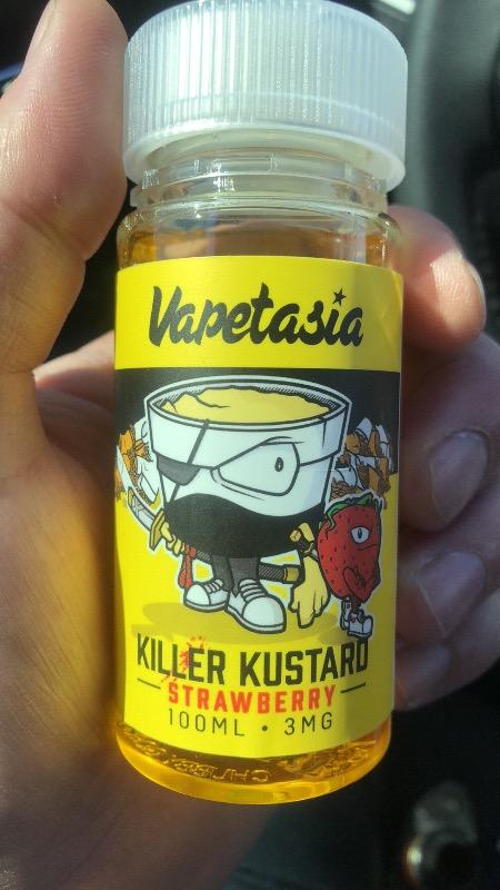 Killer Kustard Strawberry E-Liquid By Vapetasia 100ml - 6 MG - Customer Photo From Robert D.