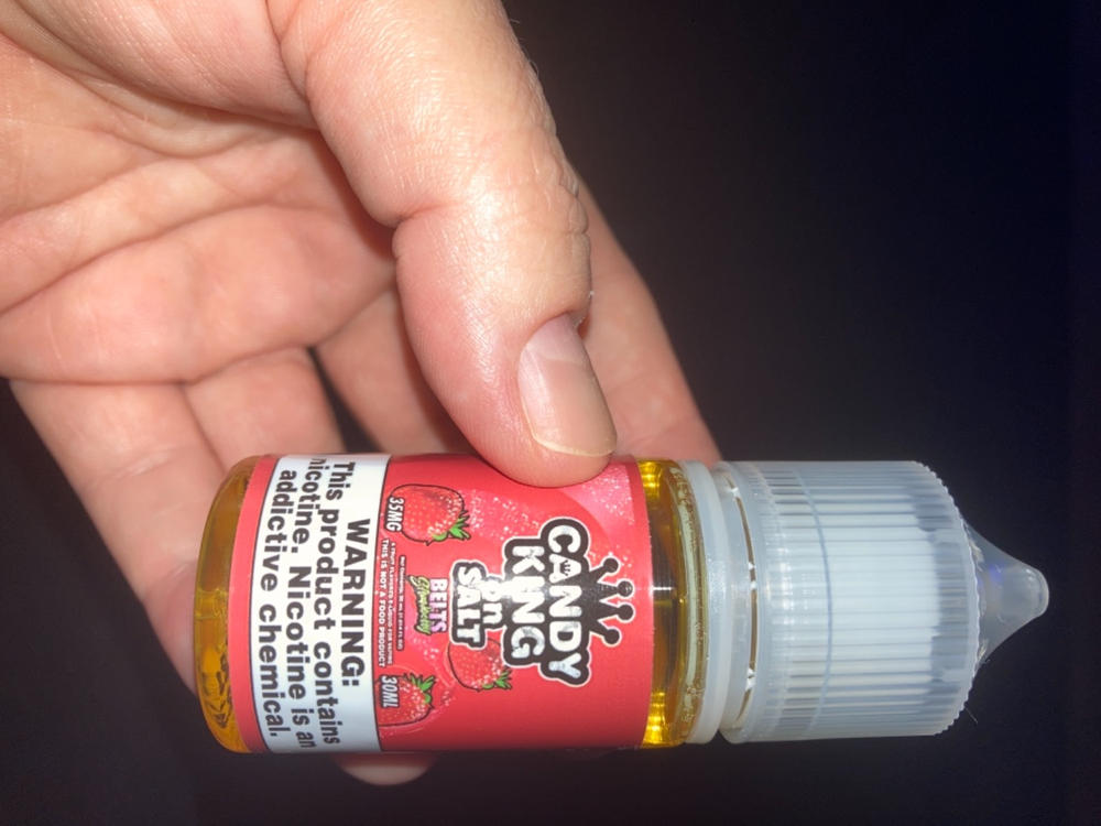 Belts Strawberry E-Juice By Candy King on Salt 30ml - 50 MG - Customer Photo From Anonymous