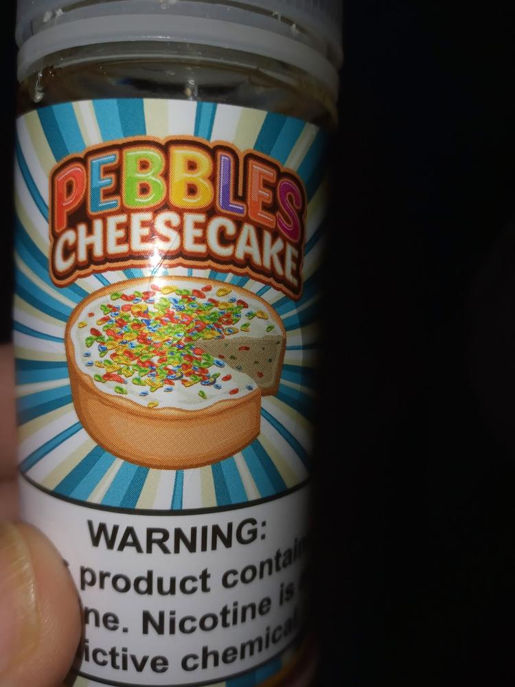 Pebbles Cheesecake by Vaper Treats 100ml - 6 MG - Customer Photo From russell gutekunst