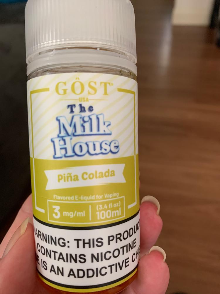 Pina Colada By The Milk House E-Liquid 100ml - Customer Photo From Angie D.