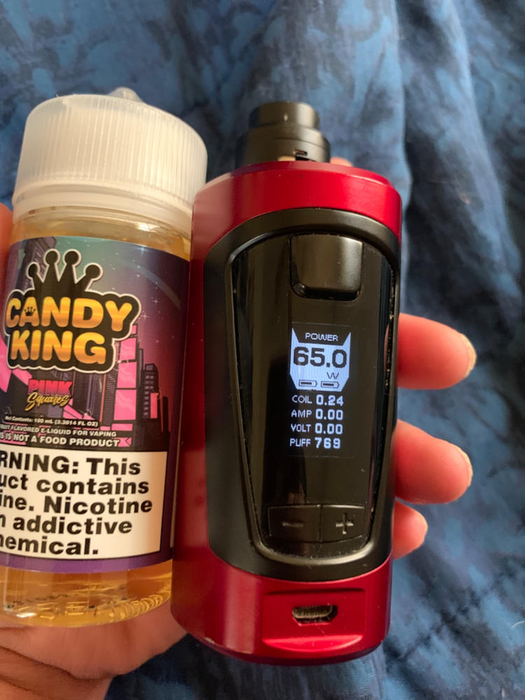 Pink Squares By Candy King E-Liquid 100ml - Customer Photo From Brittney Cordero