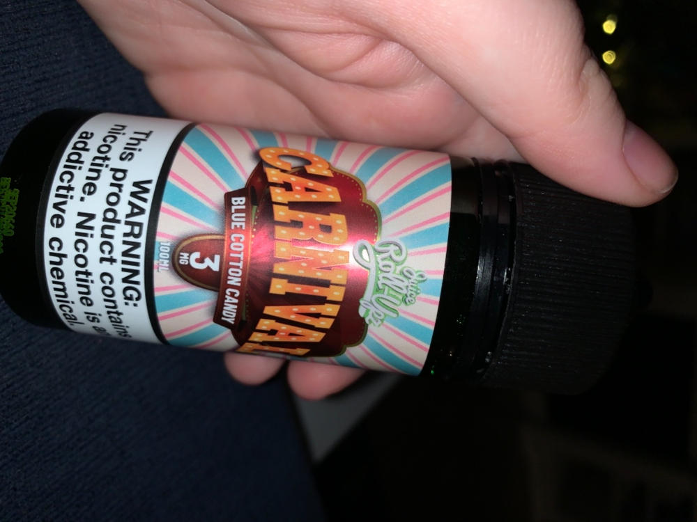 Blue Cotton Candy Carnival Juice Roll Upz 100ml - Customer Photo From Alex