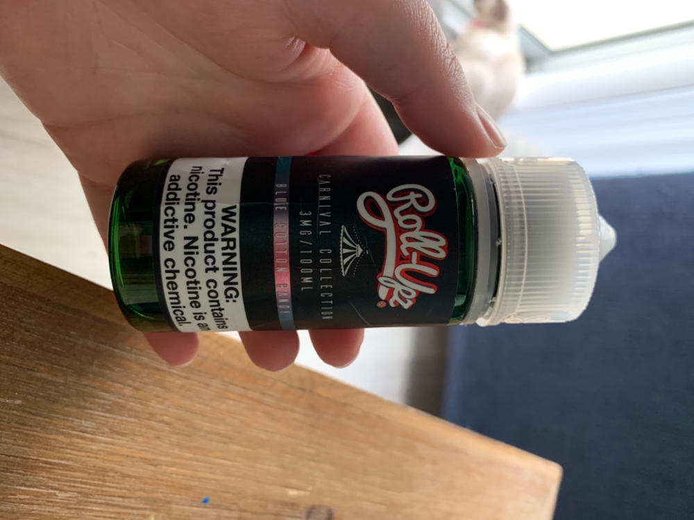 Blue Cotton Candy Carnival Juice Roll Upz 100ml - Customer Photo From Alex