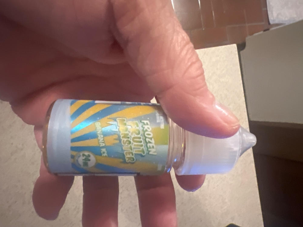 Banana ICE FROZEN FRUIT MONSTER SALT 30ml - 24 MG - Customer Photo From Karan Byrd