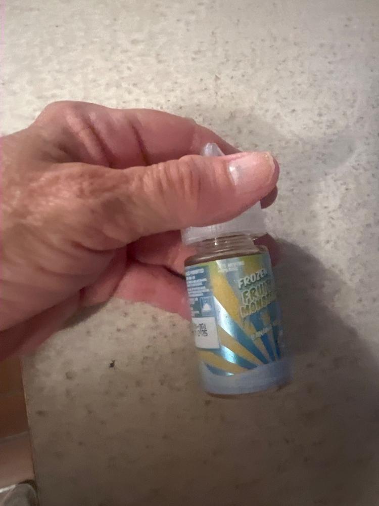 Banana ICE FROZEN FRUIT MONSTER SALT 30ml - 24 MG - Customer Photo From Karan Byrd