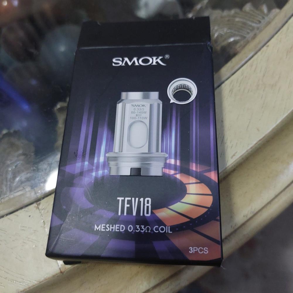 SMOK TFV18 Replacement Coils - 0.33Ω Mesh - Customer Photo From Anonymous