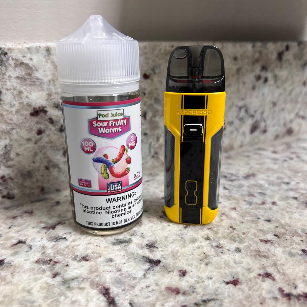 Sour Fruity Worms POD JUICE 100ml - Customer Photo From Pappi