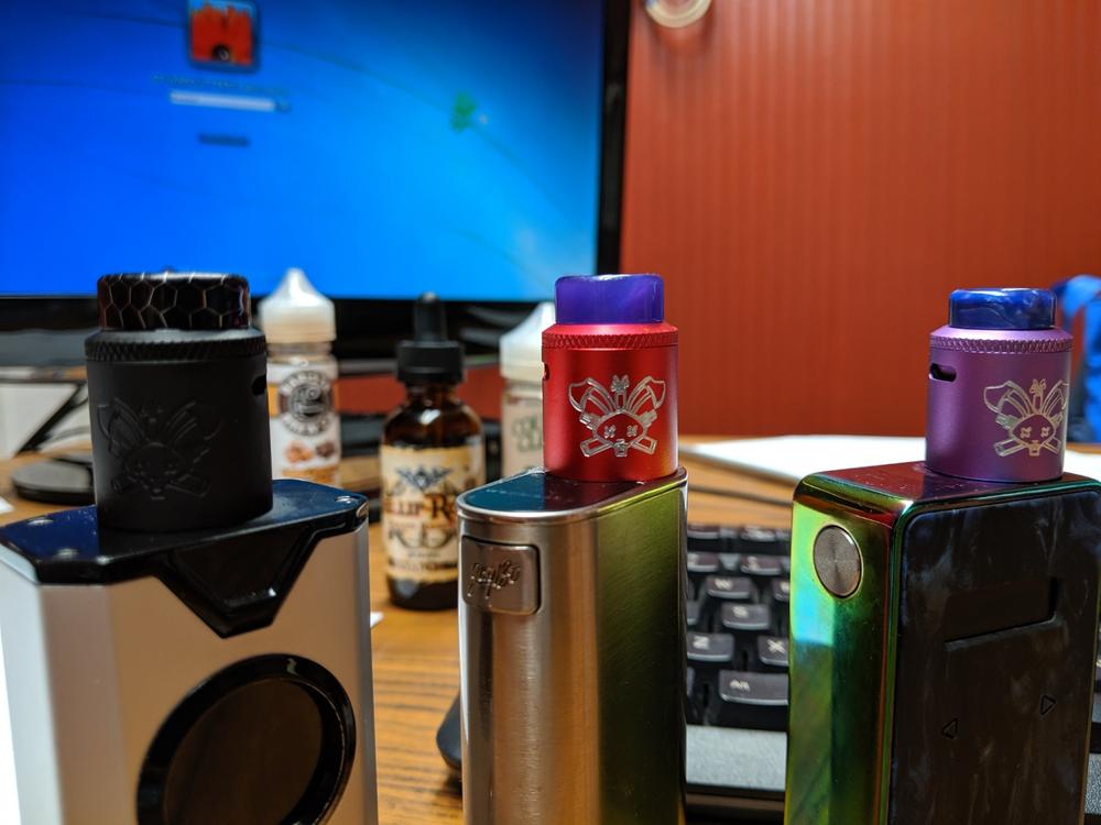 Hellvape Dead Rabbit SQ 22mm RDA - RED - Aluminum - Customer Photo From Anonymous
