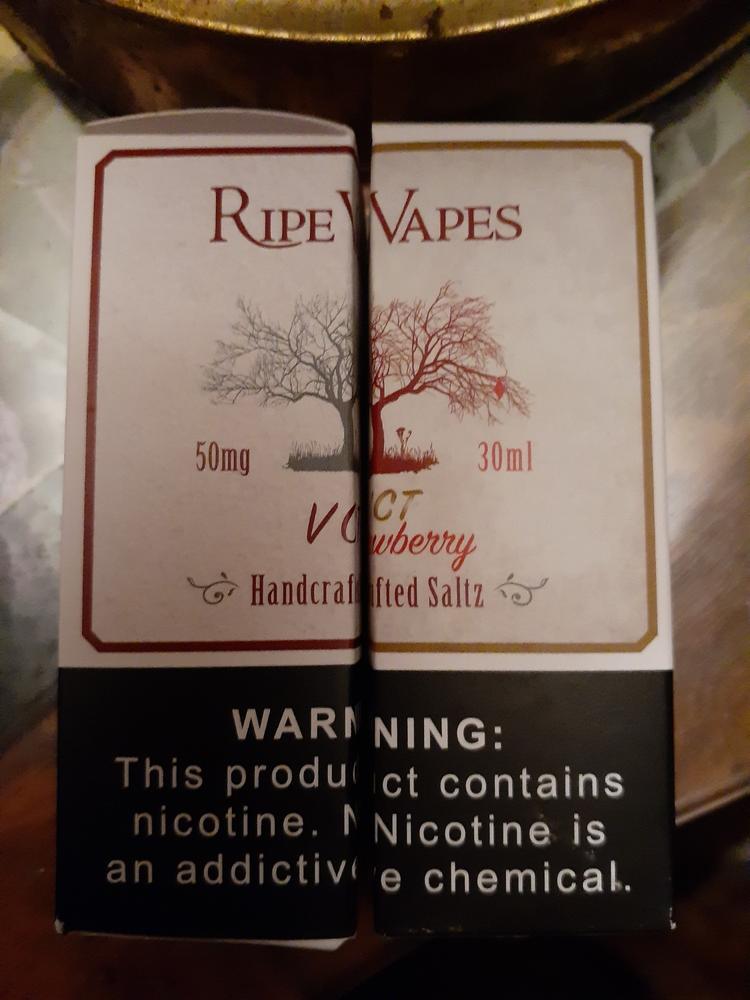 VCT by Ripe Vapes Handcrafted Saltz 30ml - 50 MG - Customer Photo From Anonymous
