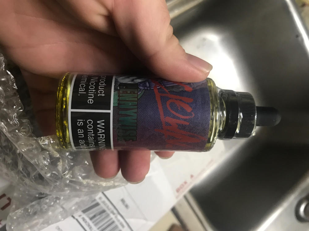 Pennywise Iced Out E-Juice By Bad Drip Labs Clown Liquids 60ml - 0 MG - Customer Photo From Jennifer Bilyeu